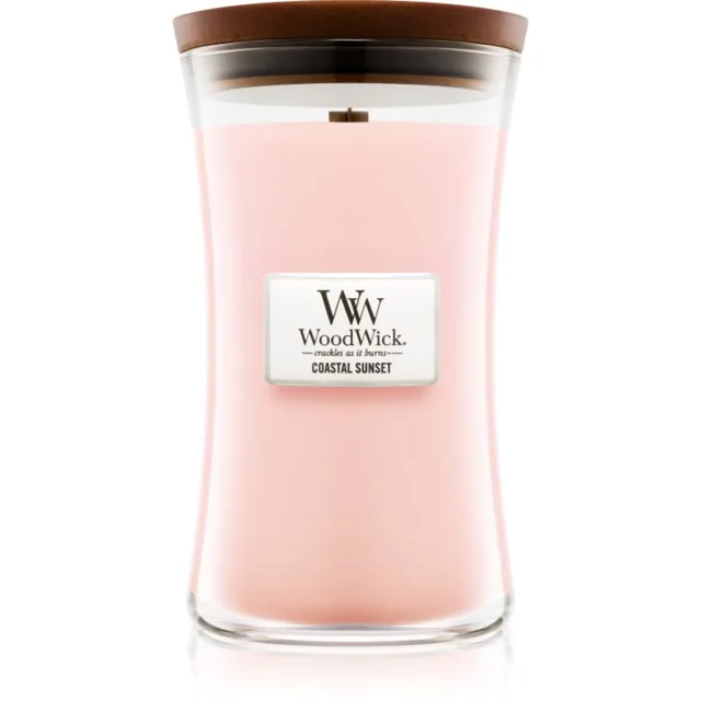 Woodwick Coastal Sunset vonná svíčka s dřevěným knotem 609.5 g