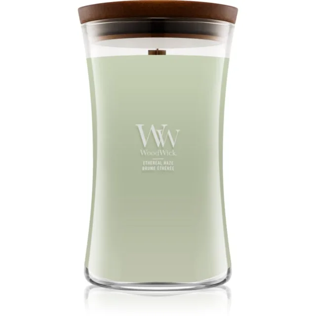 Woodwick Ethereal Haze vonná svíčka s dřevěným knotem 610 g