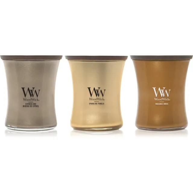 Woodwick Precious Metals Trio Pack dárková sada