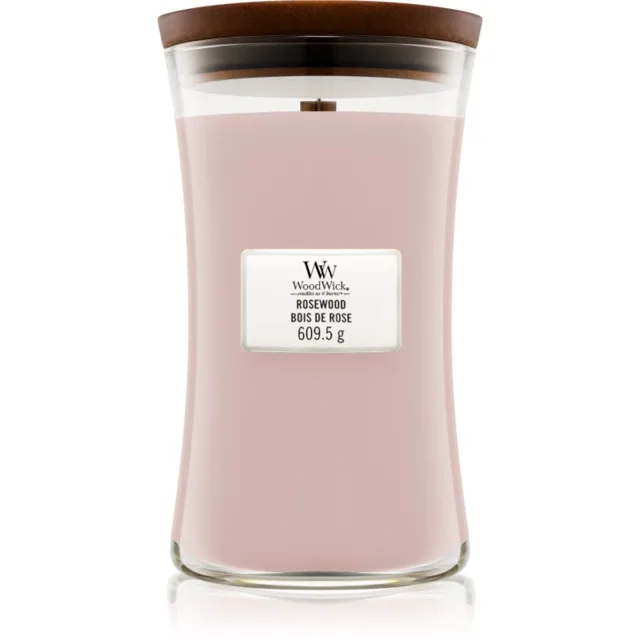 Woodwick Rosewood vonná svíčka s dřevěným knotem 609.5 g