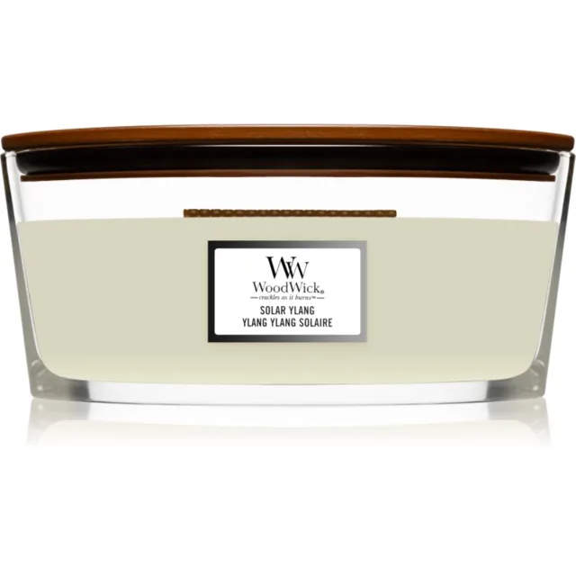 Woodwick Solar Ylang vonná svíčka s dřevěným knotem (hearthwick) 453.6 g