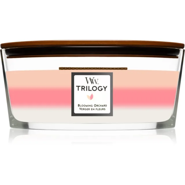Woodwick Trilogy Blooming Orchard vonná svíčka 453.6 g