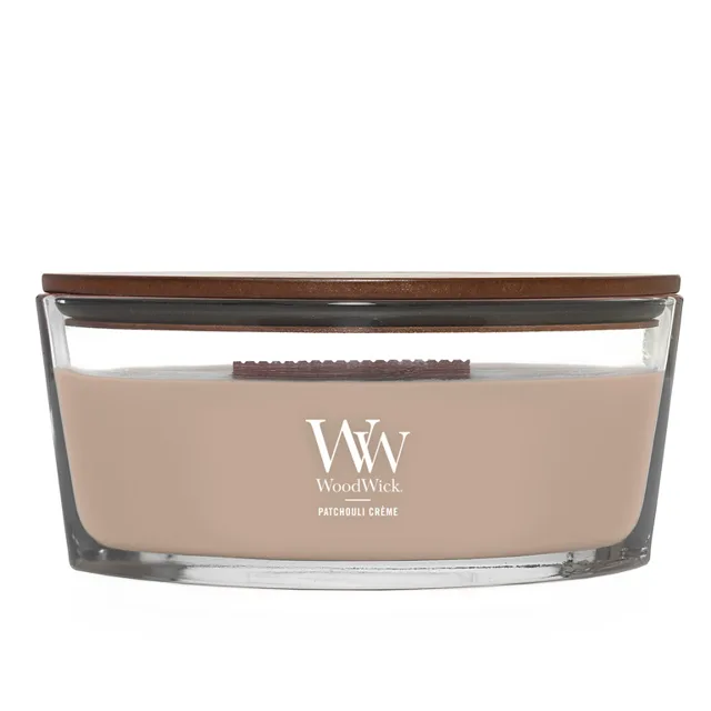 WoodWick Vonná svíčka loď Patchouli Creme 453,6 g
