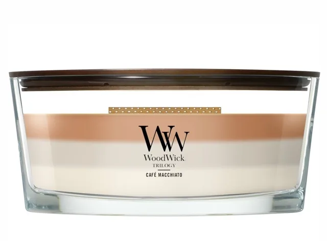 WoodWick Vonná svíčka loď Trilogy Café Macchiato 453,6 g