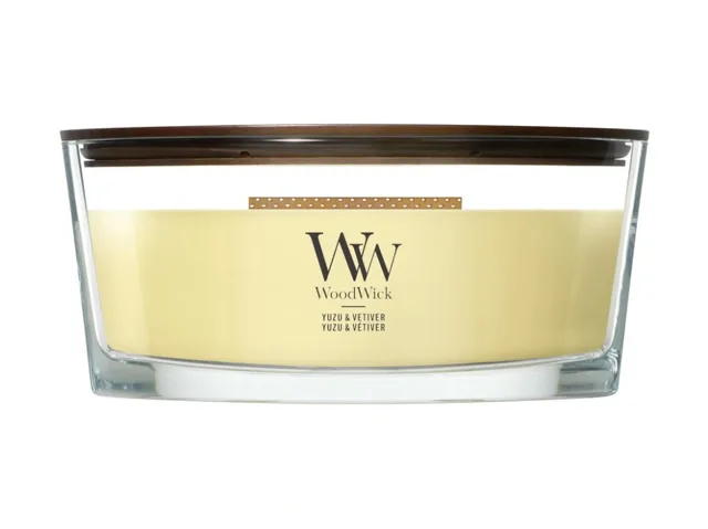 WoodWick Vonná svíčka loď Yuzu & Vetiver 453,6 g