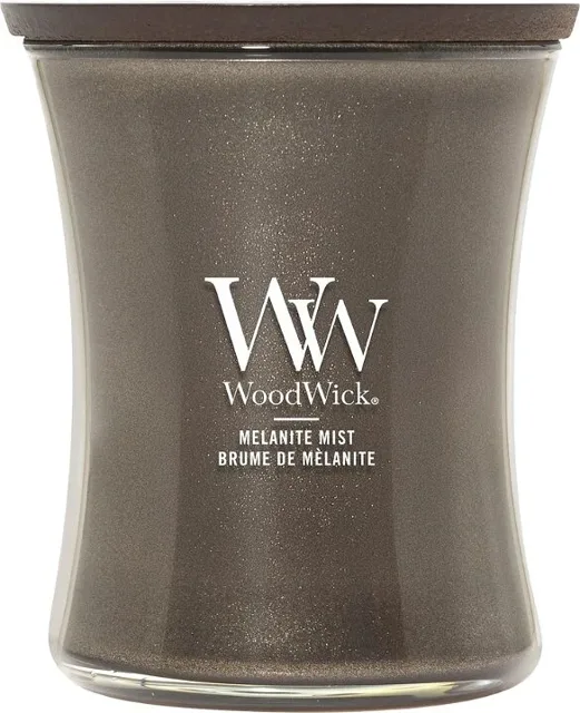 WoodWick Vonná svíčka střední Precious Metals Melanite Mist 275 g