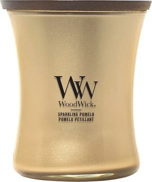 WoodWick Vonná svíčka střední Precious Metals Sparkling Pomelo 275 g
