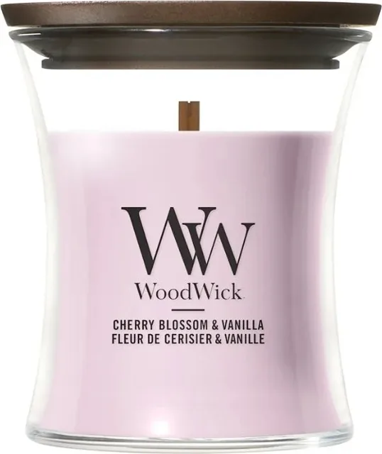 WoodWick Vonná svíčka váza malá Cherry Blossom & Vanilla 85 g