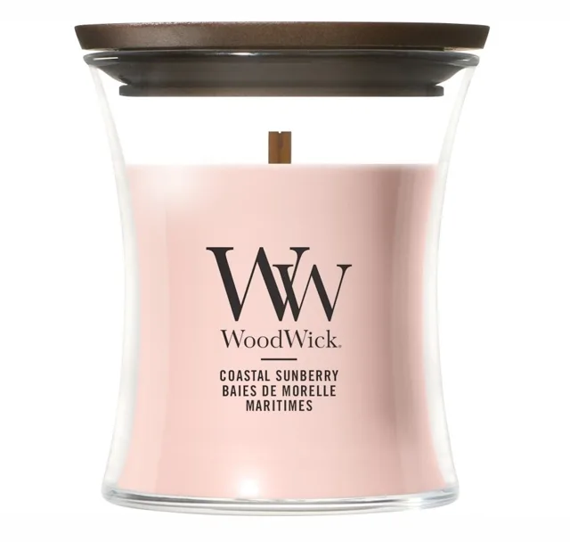 WoodWick Vonná svíčka váza malá Coastal Sunberry 85 g