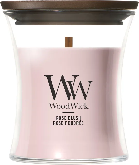 WoodWick Vonná svíčka váza malá Rose Blush 85 g