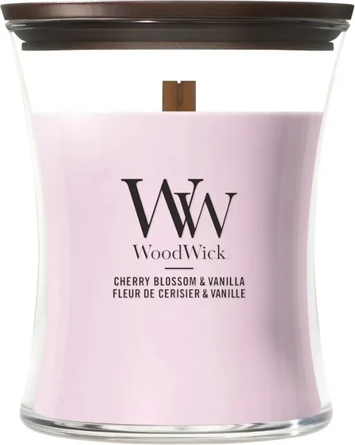 WoodWick Vonná svíčka váza střední Cherry Blossom & Vanilla 275 g