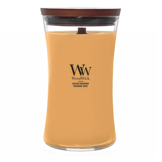WoodWick Vonná svíčka váza velká Golden Bourbon 609,5 g