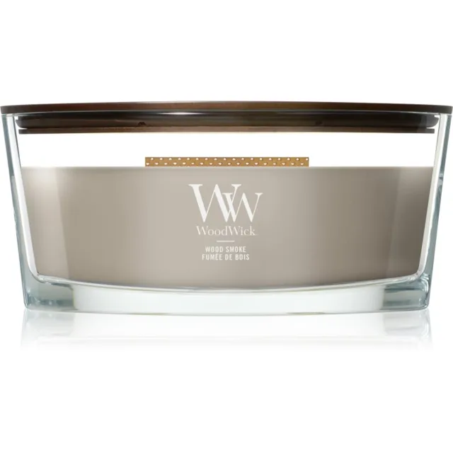 Woodwick Wood Smoke vonná svíčka s dřevěným knotem 453.6 g
