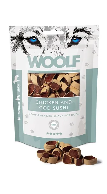 WOOLF Chicken And Cod Sushi 100g