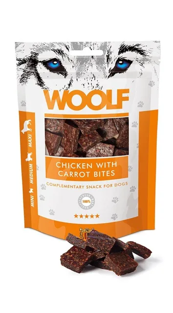 WOOLF Chicken with Carrot Bites 100g kuře s mrkví