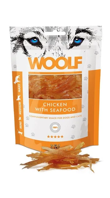 WOOLF Chicken With Seafood 100g