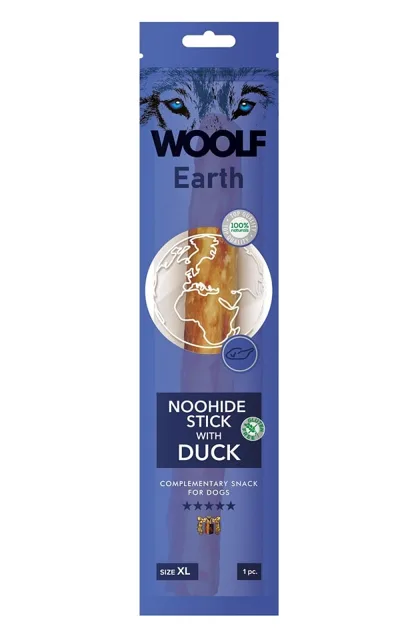 WOOLF Earth Noohide Stick with Duck XL 85g