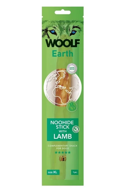 WOOLF Earth Noohide Stick with Lamb XL 85g