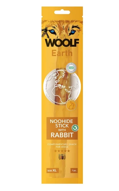 WOOLF Earth Noohide Stick with Rabbit XL 85g