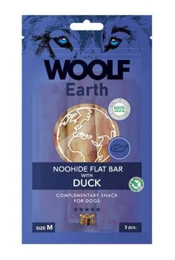 Woolf pochoutka earth noohide M duck 90g