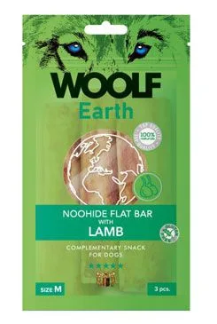 Woolf pochoutka earth noohide M lamb 90g