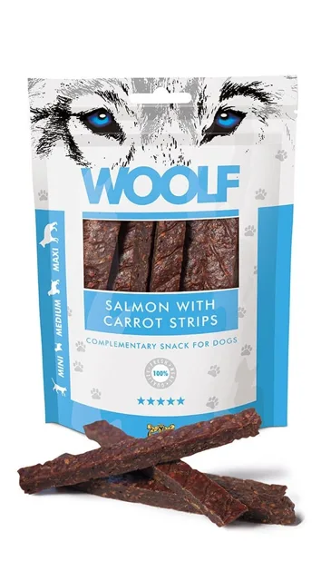WOOLF Salmon With Carrot Strips 100g