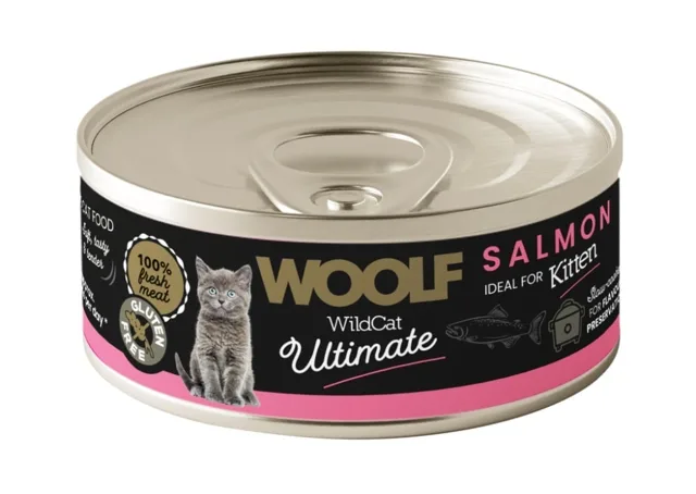 WOOLF Wild Cat Ultimate Kitten Salmon Pate 85g paštika s lososem pro koťata