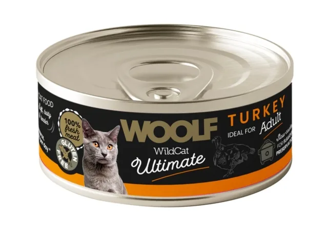 WOOLF Wild Cat Ultimate Turkey Pate 85g paštika s krůtím masem pro kočky