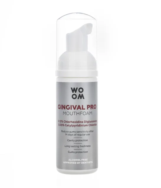 WOOM GINGIVAL PRO s CHX ústní pěna 50 ml