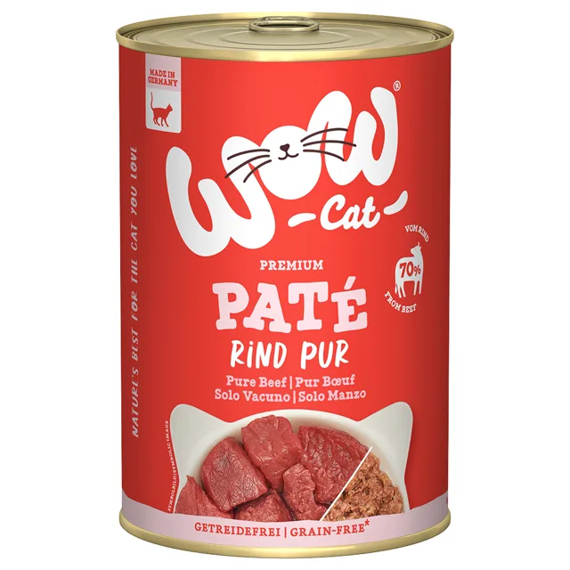 WOW Cat Adult 6 × 400 g - čisté kuřecí