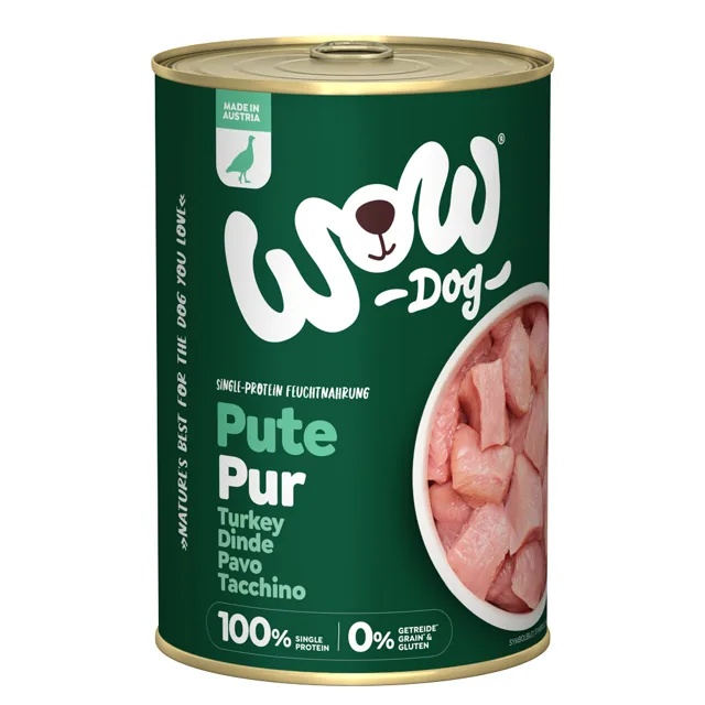 WOW Pur 12 x 400 g – výhodné balení - krůtí
