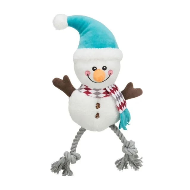 Xmas SNOWMAN, vánoční sněhulák, plyš/bavlna, 41 cm | P54401