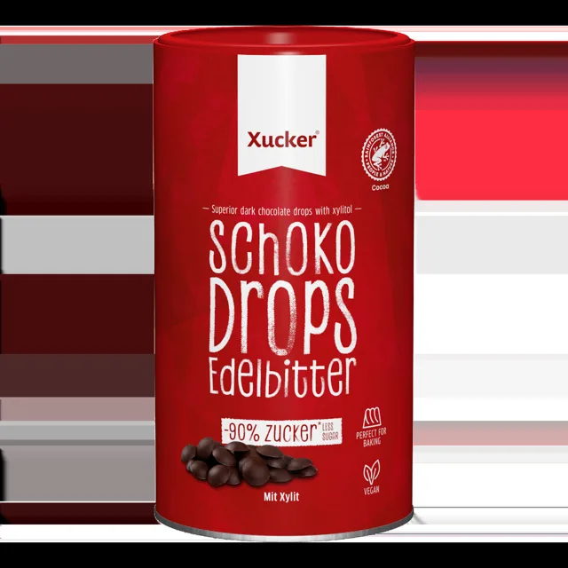 Xucker Chocolate Drops tmavá čokoláda