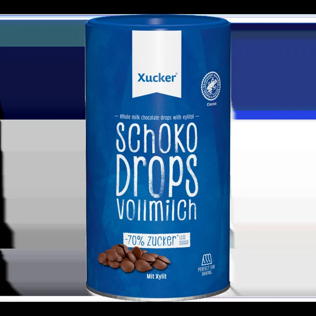 Xucker Whole milk chocolate drops
