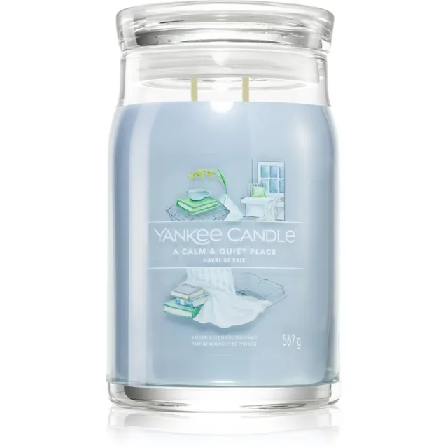 Yankee Candle A Calm & Quiet Place vonná svíčka Signature 567 g