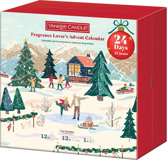 Yankee Candle Adventní kalendář Kniha červená