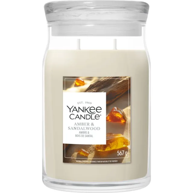 Yankee Candle Amber & Sandalwood vonná svíčka 567 g