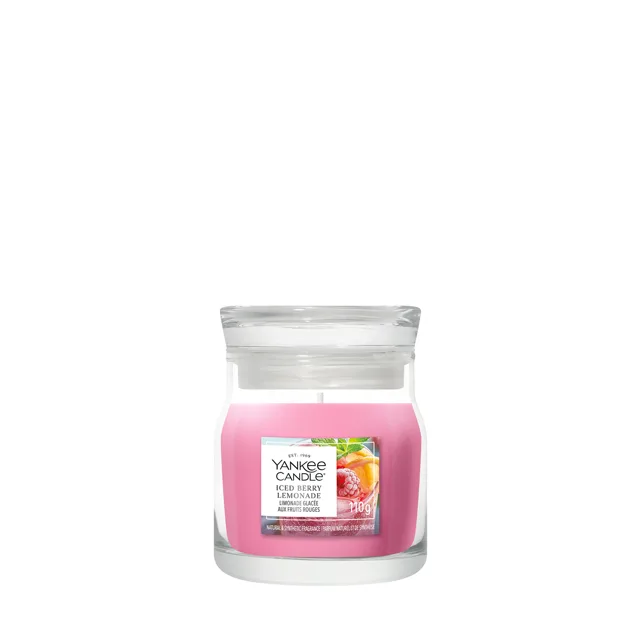 Yankee Candle Aromatická svíčka Signature sklo malé Iced Berry Lemonade 110 g