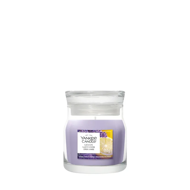 Yankee Candle Aromatická svíčka Signature sklo malé Lemon Lavender 110 g