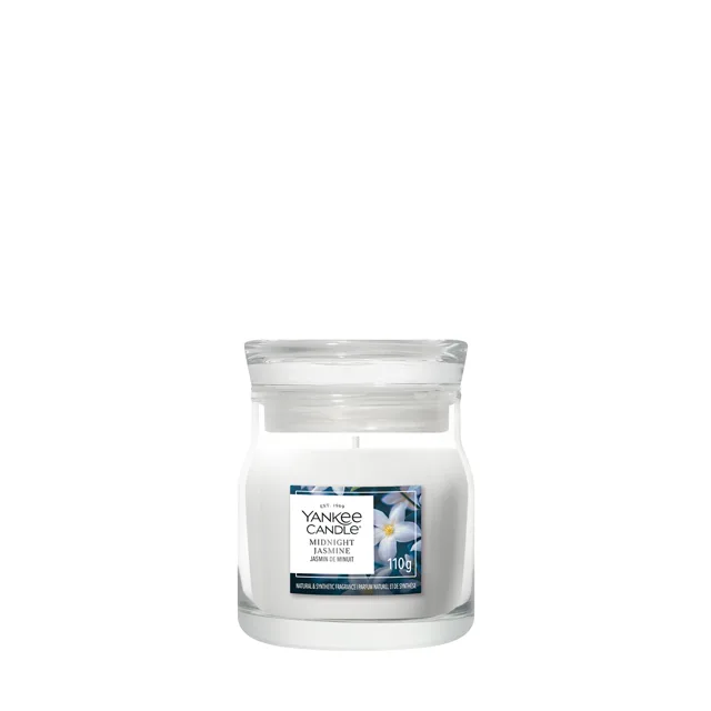 Yankee Candle Aromatická svíčka Signature sklo malé Midnight Jasmine 110 g