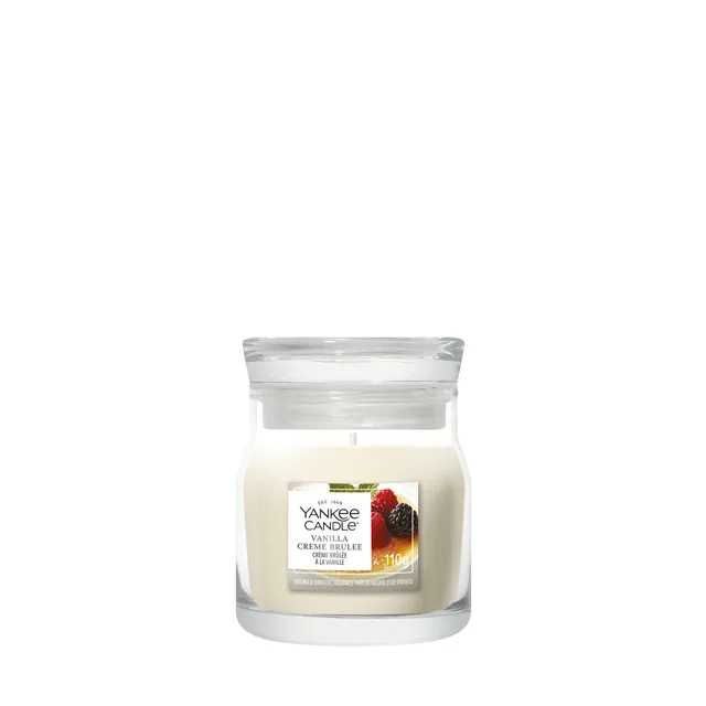 Yankee Candle Aromatická svíčka Signature sklo malé Vanilla Creme Brulee 110 g