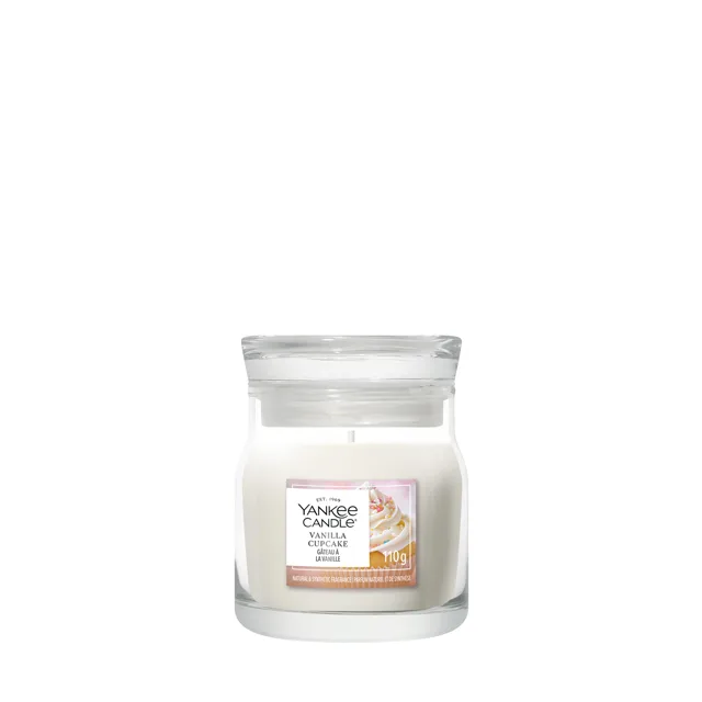Yankee Candle Aromatická svíčka Signature sklo malé Vanilla Cupcake 110 g