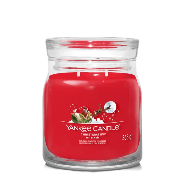 Yankee Candle Aromatická svíčka Signature sklo střední Christmas Eve 368 g
