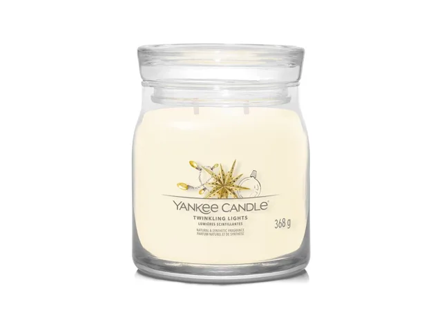 Yankee Candle Aromatická svíčka Signature sklo střední Twinkling Lights 368 g