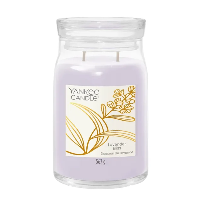 Yankee Candle Aromatická svíčka Signature sklo velké Lavender Bliss 567 g