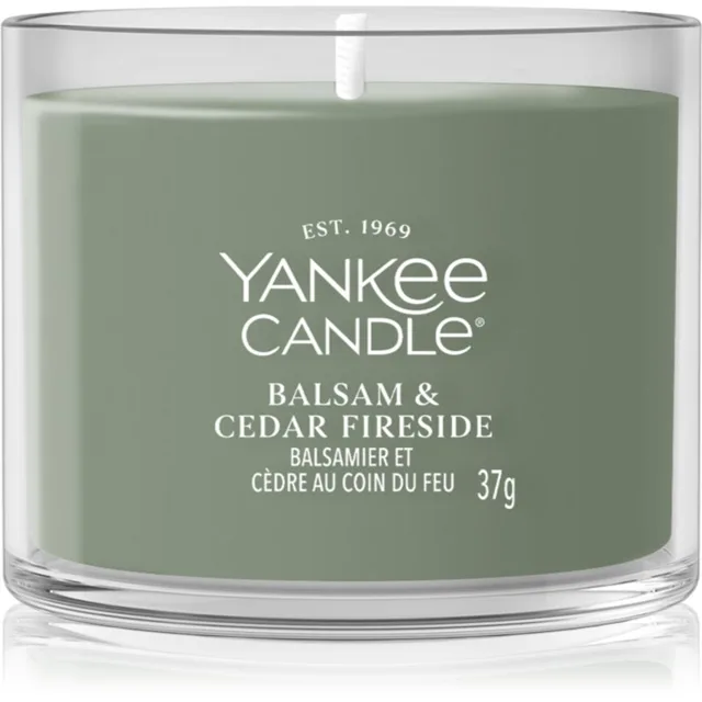 Yankee Candle Balsam & Cedar Fireside votivní svíčka 37 g