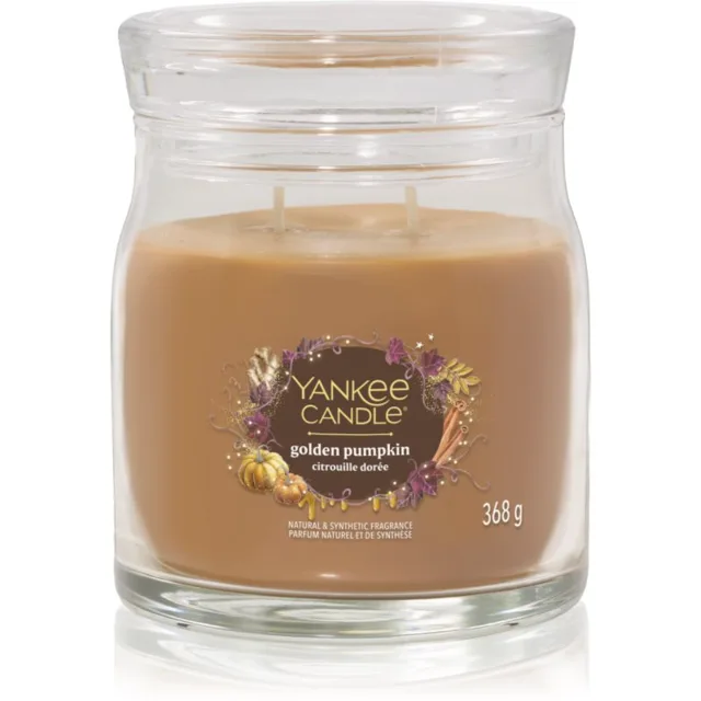 Yankee Candle Golden Pumpkin vonná svíčka Signature 368 g