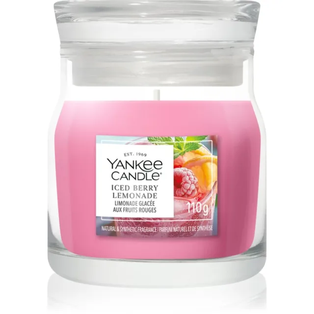 Yankee Candle Iced Berry Lemonade vonná svíčka Signature 110 g