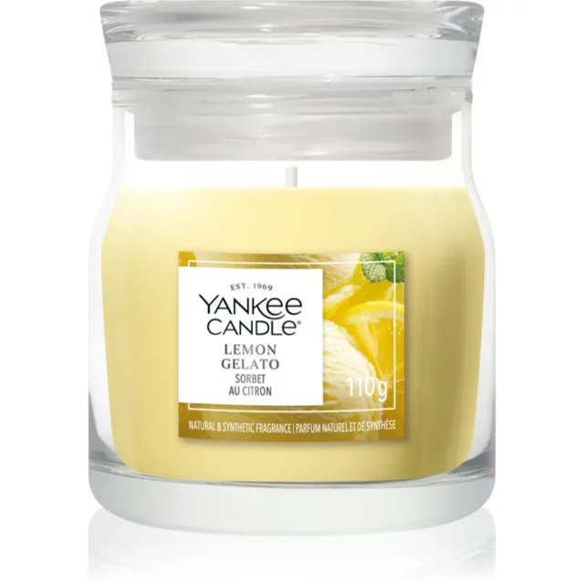 Yankee Candle Lemon Gelato vonná svíčka Signature 110 g