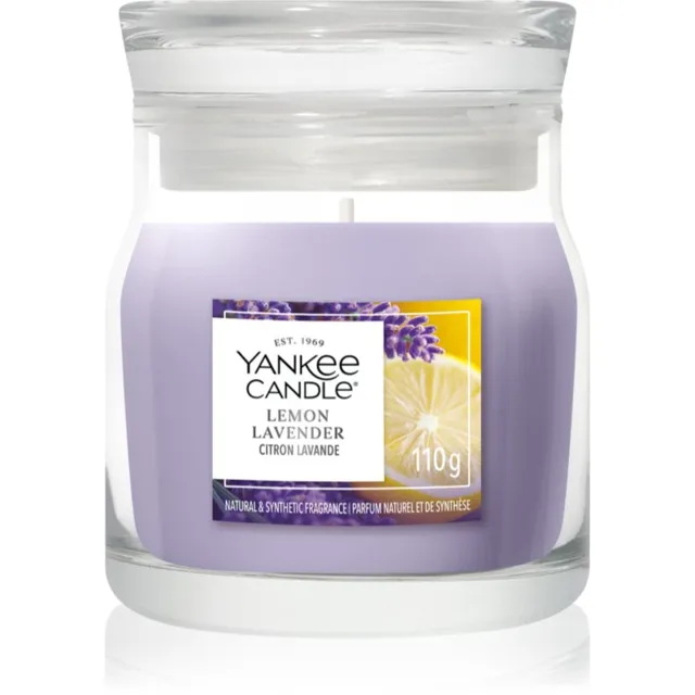 Yankee Candle Lemon Lavender vonná svíčka Signature 110 g